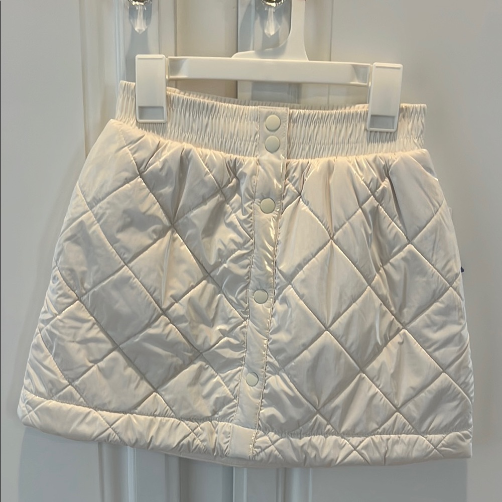 Athleta Cream Bubble Mini Skirt